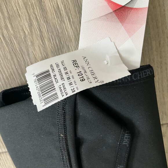 Ann Chery 1019 Powernet Bodysuit Body Shaper Enelia Thong Sz 38 Black Shapewear - Picture 6 of 6